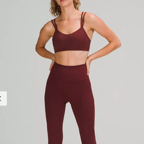LULULEMON  Groove Pant Flare Super High Rise Leggings RED MERLOT Wine SIZE 4 NWT - Picture 7 of 15